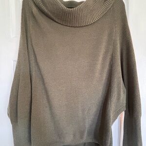 White House Black Market- Oversized Cowl Neck Women’s Sweater - Olive